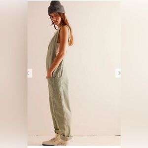 Free People High Rolla overalls